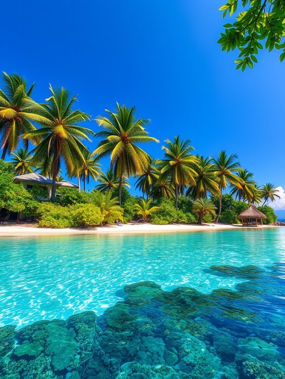 tropical paradise destination island