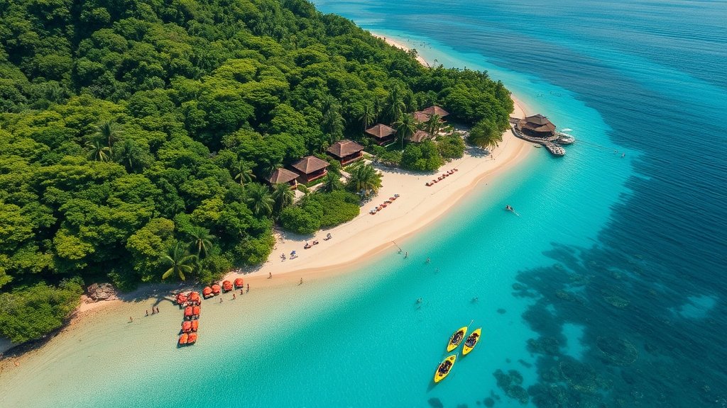tropical paradise destination island