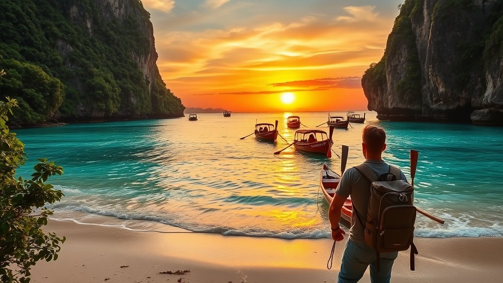 tropical paradise island getaway
