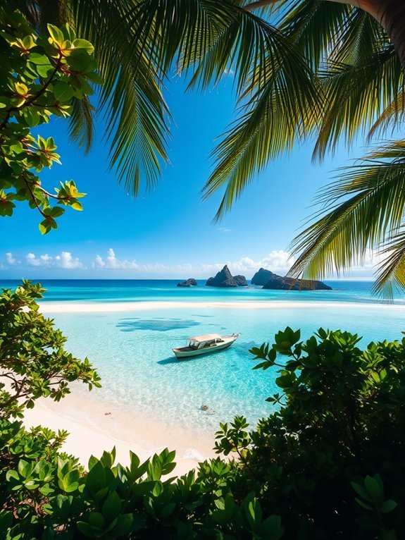 tropical paradise island getaway