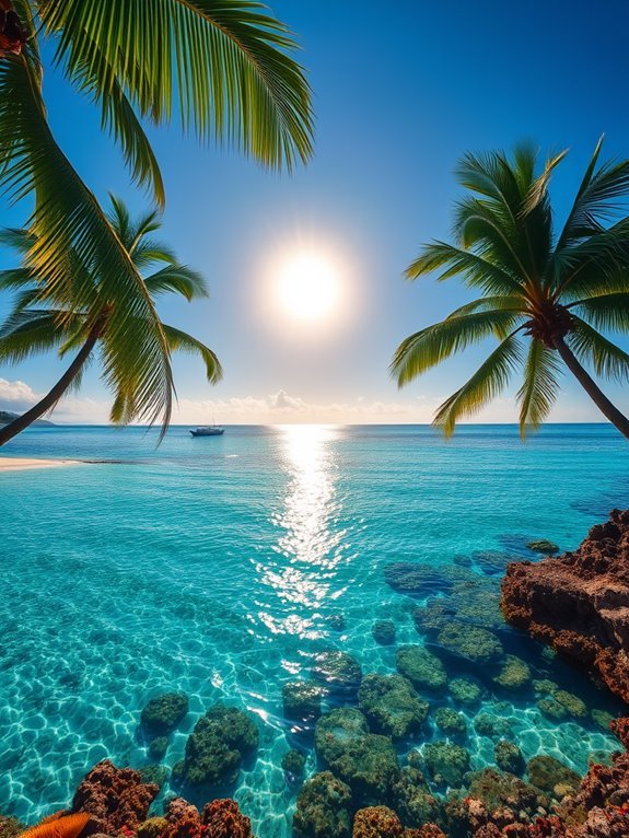tropical paradise island getaway