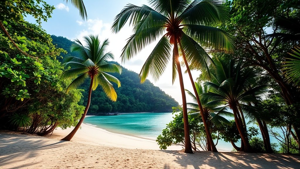 tropical paradise island getaway