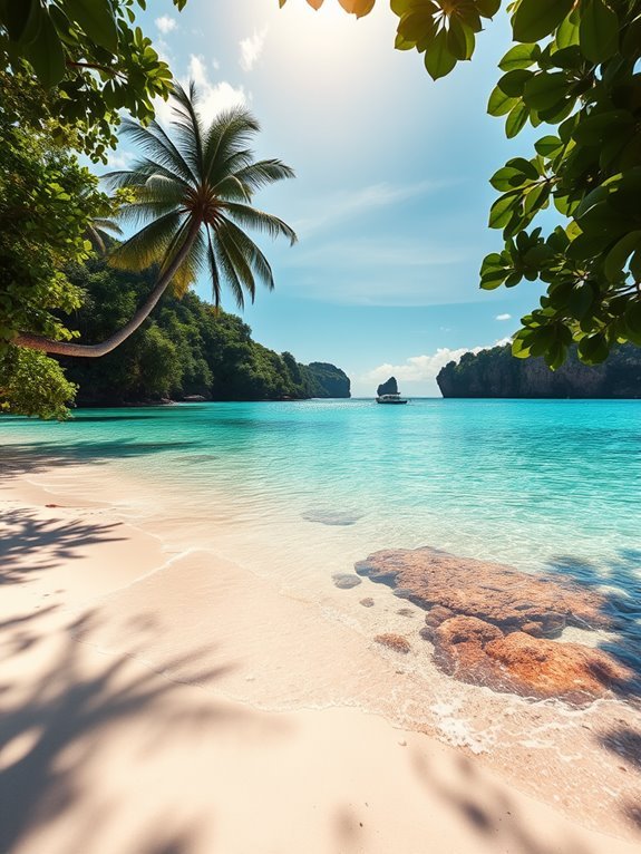 tropical paradise island getaway