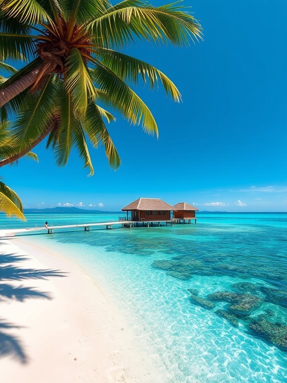 tropical paradise with diving