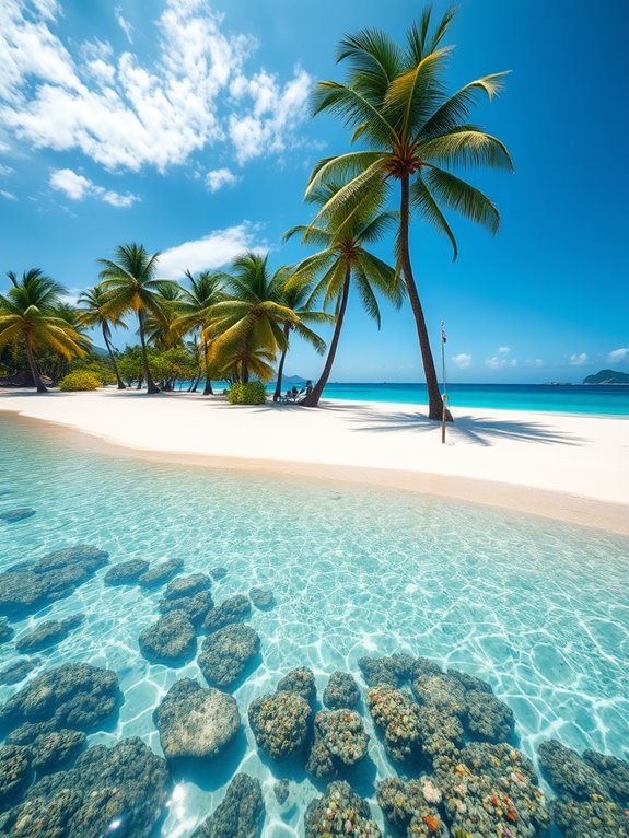 tropical paradise with tranquility