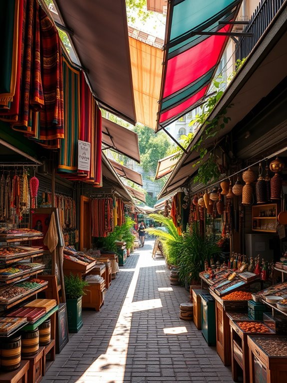 vibrant local food stalls