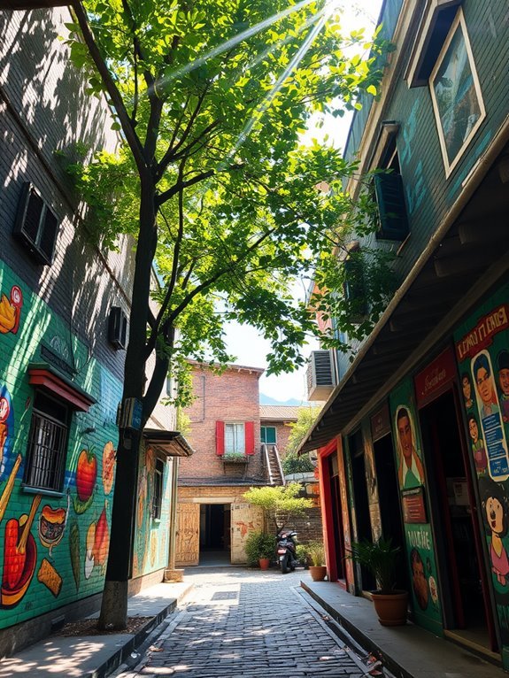 vibrant murals adorn ipoh