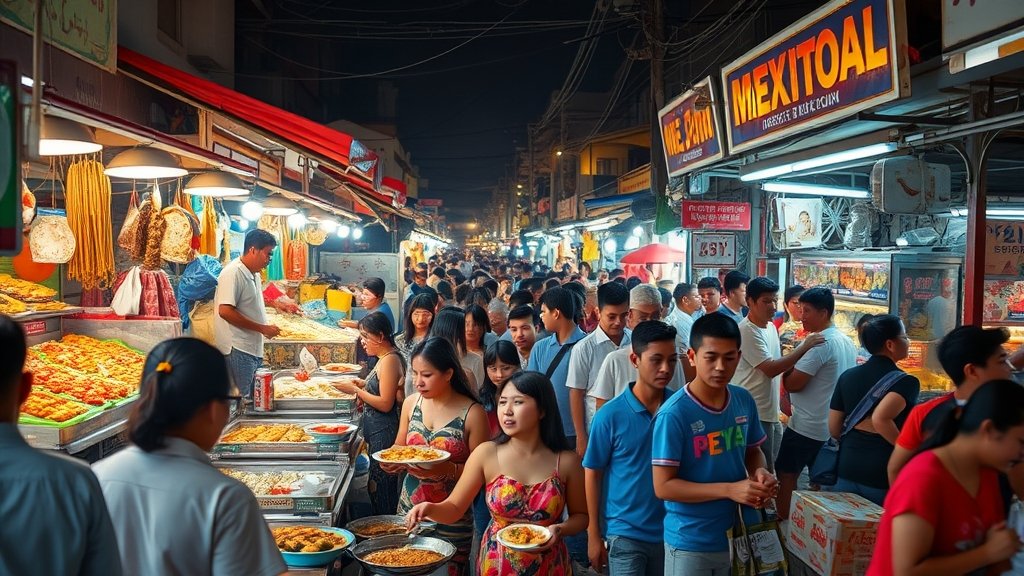 vibrant penang night market
